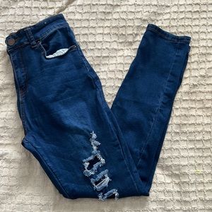 BAMBOO/Size 12/Ripped Boyfriend Jeans